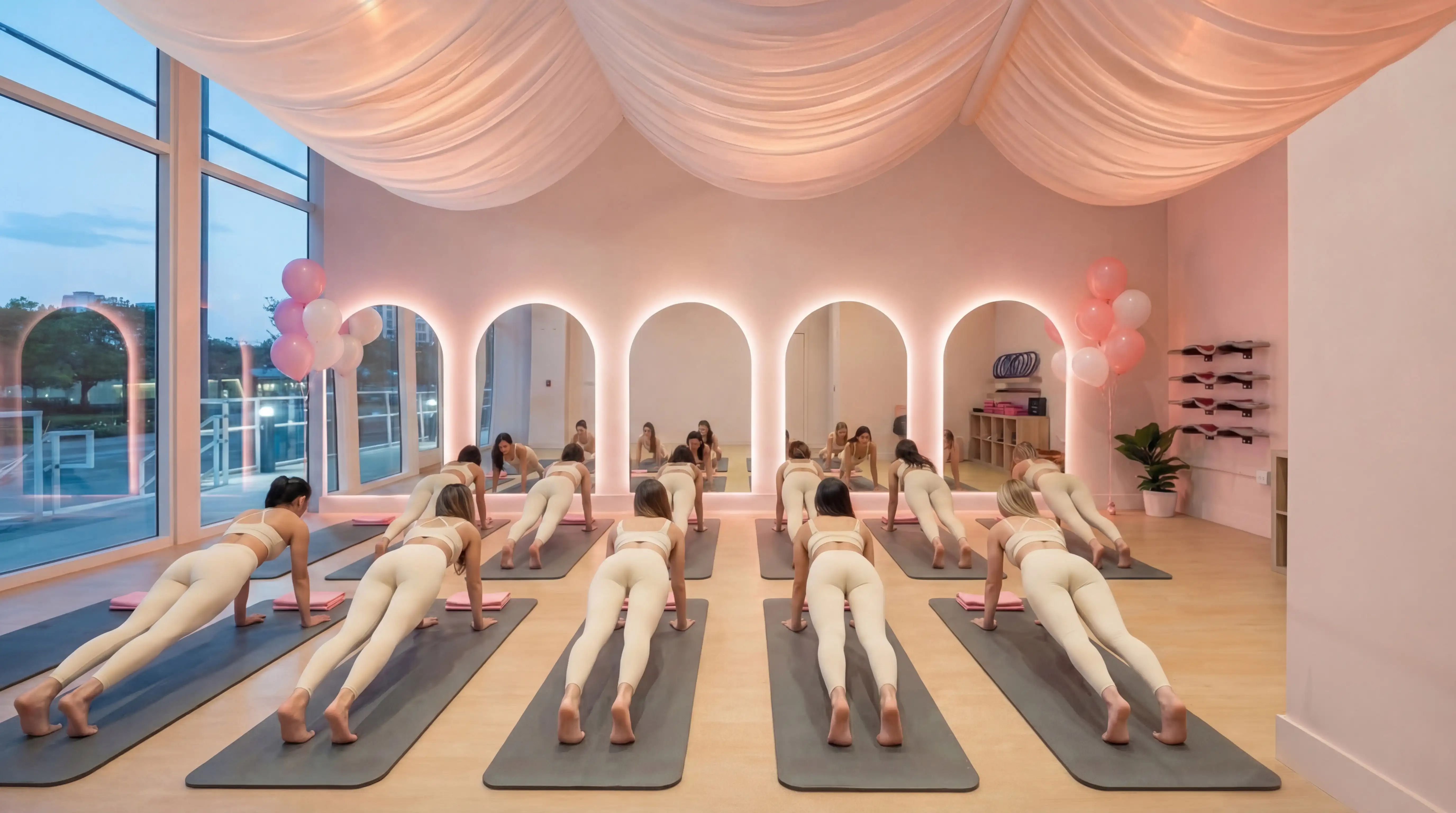 Group class at AMARÉ Wellness studio