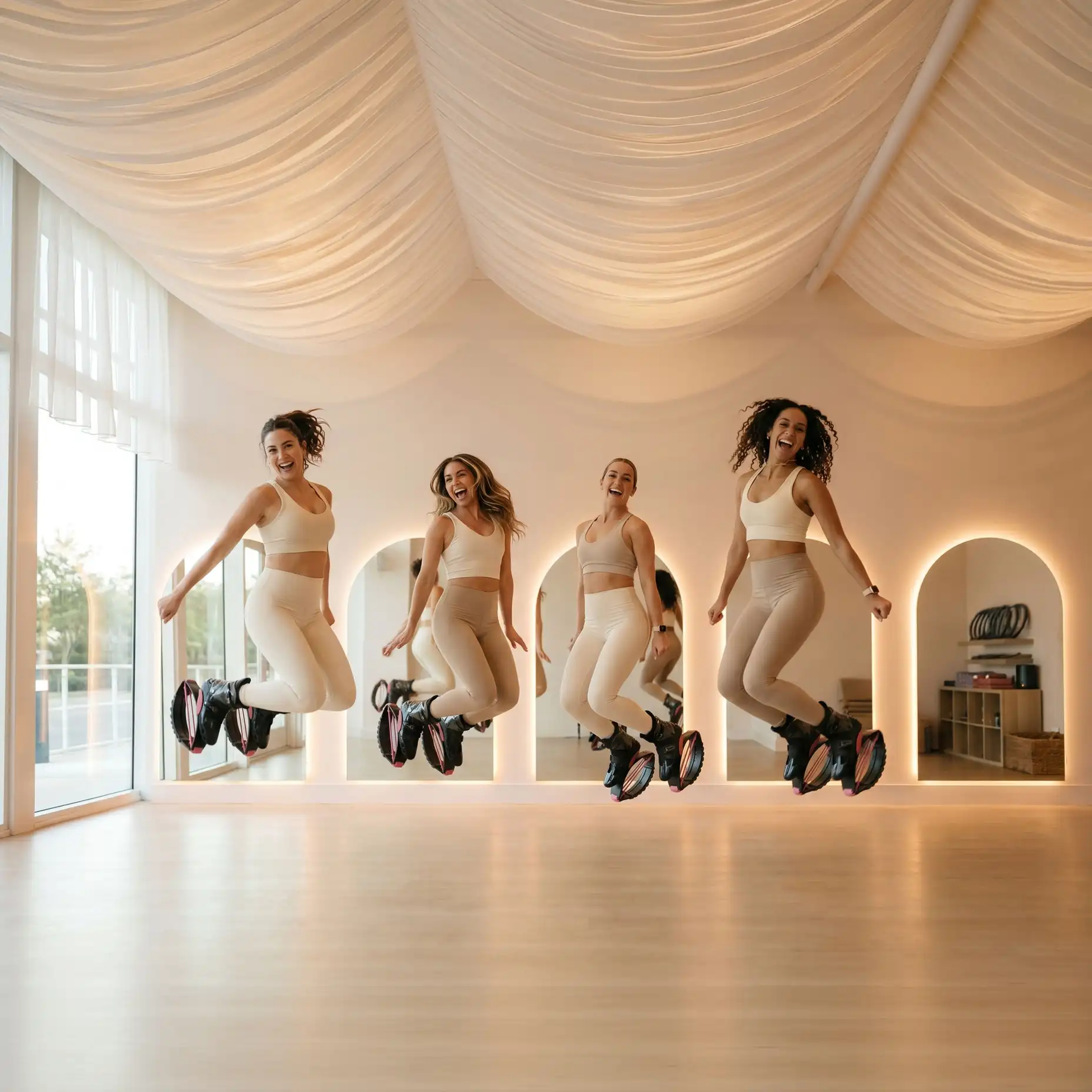 Kangoo Jumps class at AMARÉ